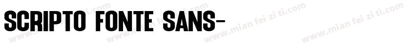 Scripto Fonte Sans字体转换
